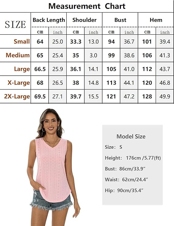 Gyabnw Tank Top Women's Summer Sleeveless Blouses Casual Basic Tops for Women - 图片 5