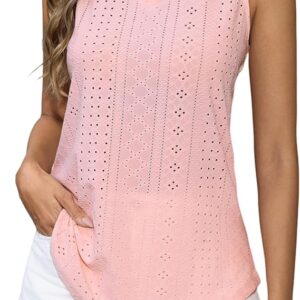 Gyabnw Tank Top Women's Summer Sleeveless Blouses Casual Basic Tops for Women