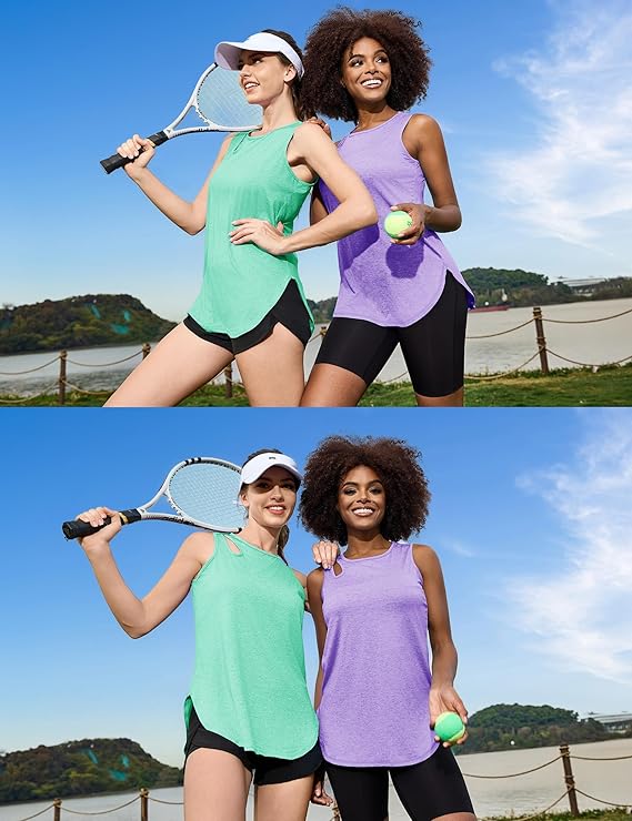 Gyabnw Tank Top Sport Women's Fitness Sports Top Loose Top Gym Sports Shirt Sleeveless Yoga XS - 3XL - 图片 7
